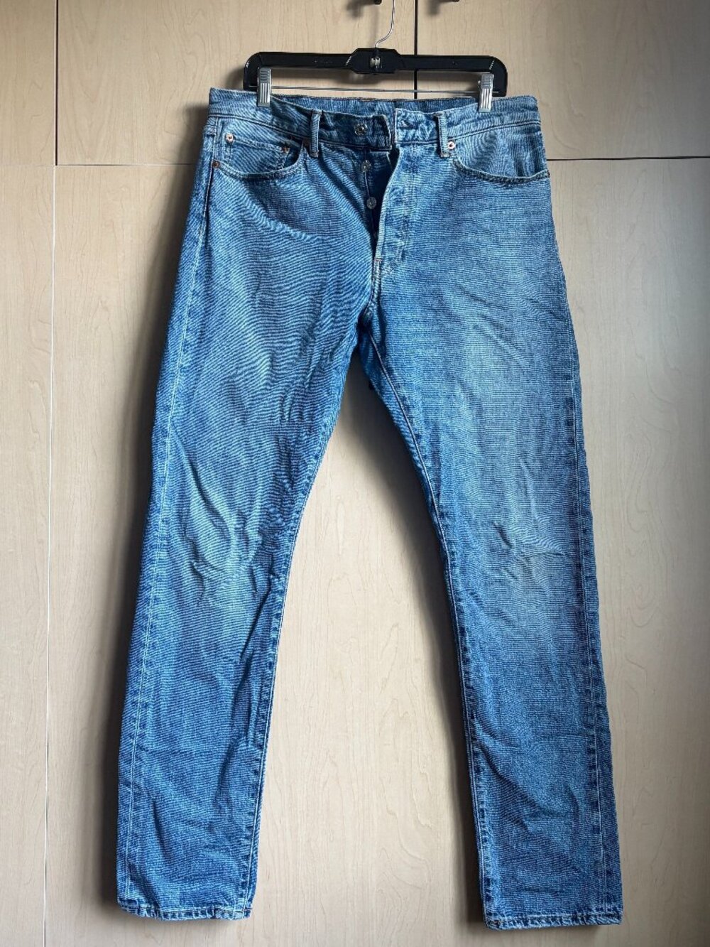 Men's Buck Mason Maverick Slim Jeans - Light Wash - 33 x 34